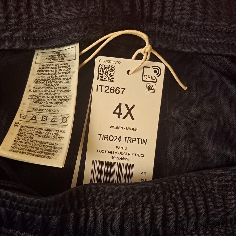 Adidas 4X Tiro Training Pants- ALL BLACK NEW WITH TAGS